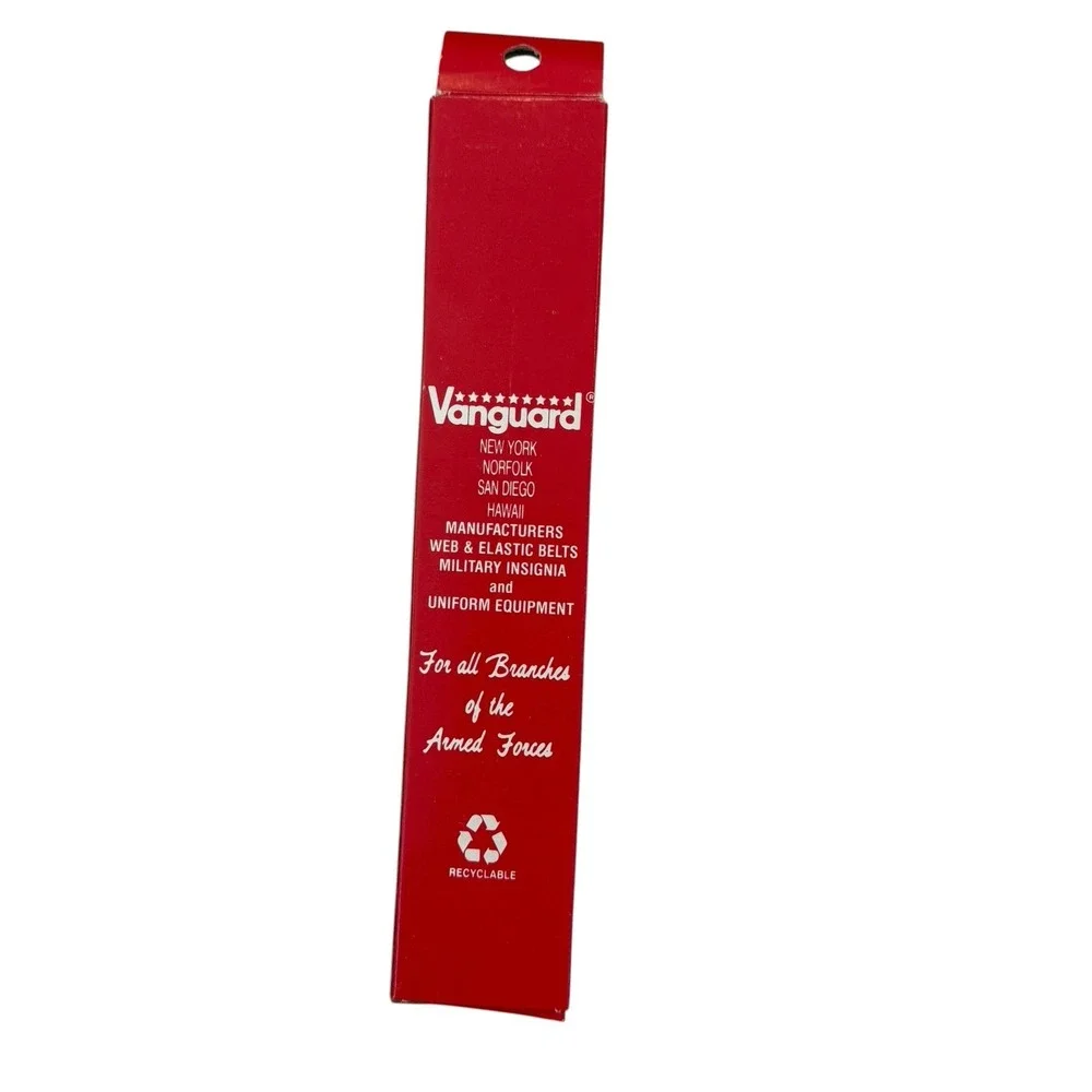 Vanguard Khaki Belt Brass Tip Female Woman Vintage NIB NOS Read